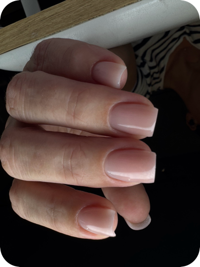 Well maintained BIAB manicure