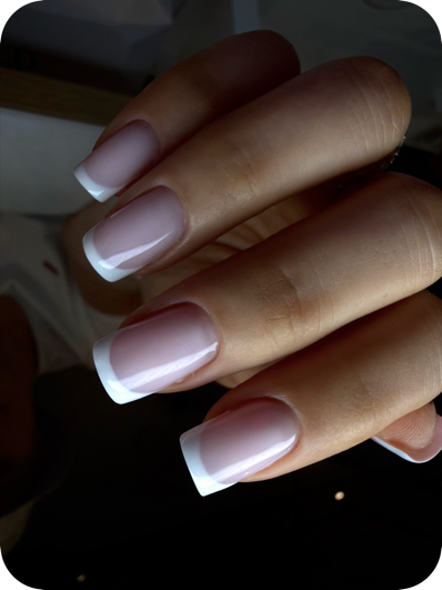 BIAB manicure finish