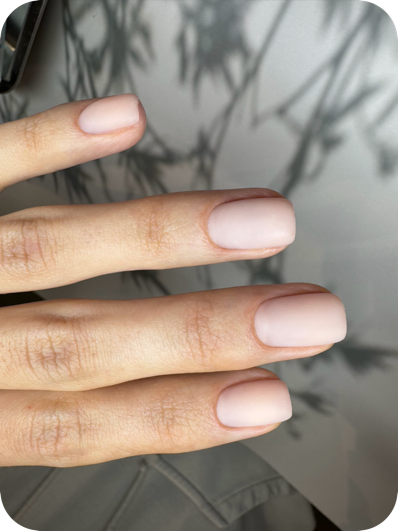 Russian manicure cuticle detail