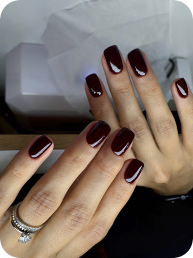 Russian manicure result