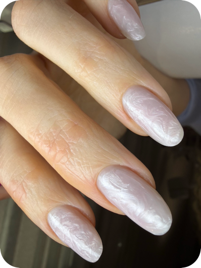 Russian manicure result