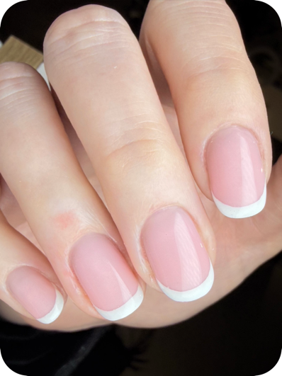 Russian manicure result