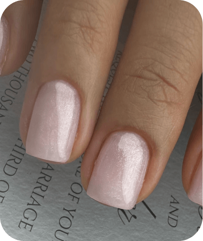Russian manicure detail